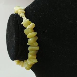 Handmade Olive "Serpentine" Chip Choker